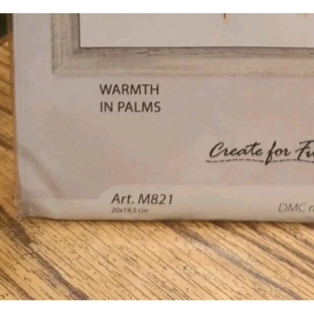 New RTO Cross Stitch Kit, Warmth In Palms Presenting Pug Puppy #M821